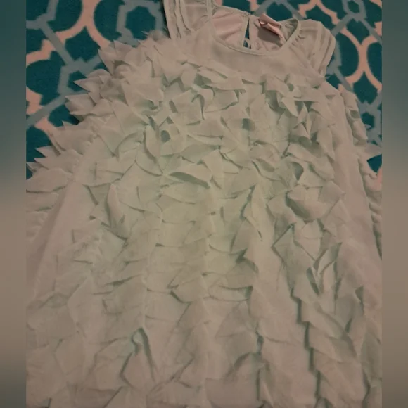 Little Girls Camilla Mint Colored Dress - Picture 2 of 5